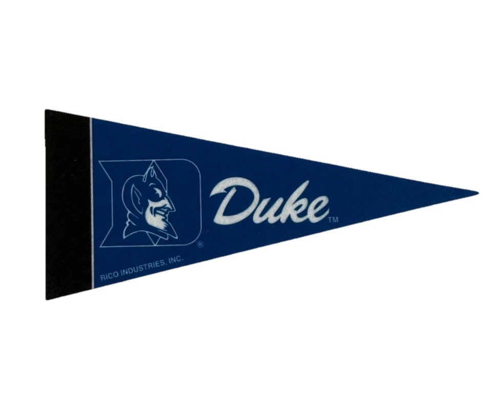 Duke Blue Devils Mini Pennant 4”x9" ACC Felt Flag Banner - Image 1 of 1