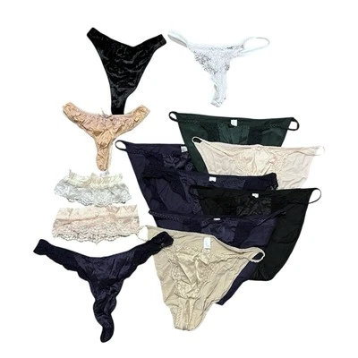 Lote de 13 bragas ropa interior Victoria’s Secret de seda vintage Foto 1 de 4