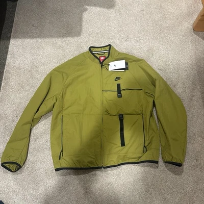 Chaqueta tejida Nike Tech para hombre - color verde, grande para hombre, nueva con etiquetas » Foto 1 de 4