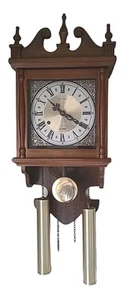 Orologio da parete vintage Hamilton 31 giorni quadrante goccia - colore noce ha bisogno di chiave - Foto 1 di 1