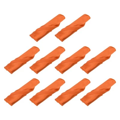 10 pz tovaglioli stoffa tovaglioli da tavola in raso arancione tovaglioli 17x17" - Immagine 1 di 4