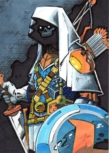 Redesigned Taskmaster Sketch Card By Trever Scott Cameron - Picture 1 of 1