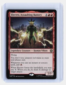 Electro, Assaulting Battery MTG Marvel's Spider-Man #76 Rare - Picture 1 of 2