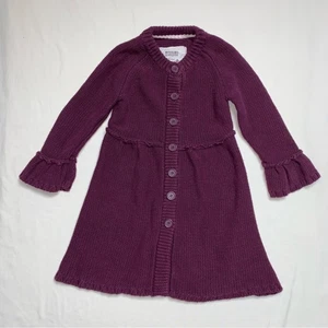 Plum Purple Girls Sweater Shacket Medium Button Front Outerwear Jacket Mossimo - Picture 1 of 6