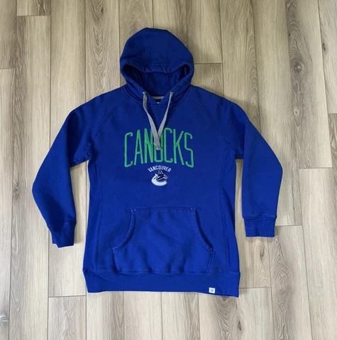 Fanatics Fleece Lined Vancouver Canucks Hockey Stitched Sweatshirt Mens XL Cover