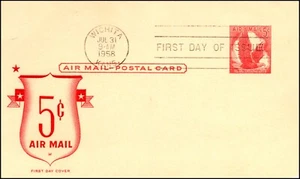 Scott UXC2 5 Cents Eagle House Of Farnam FDC Unaddressed - Picture 1 of 2