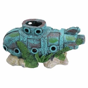 Wasseraquarium Deko LED U-Boot Fisch Tank Ornament 7x8x15cm - Bild 1 von 4