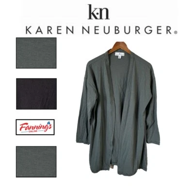 Cárdigan Karen Neuburger frente abierto bata de salón | G22 Foto 1 de 4