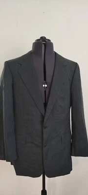 Hickey Freeman Mens Casual Blazer Jacket Grey Pure Wool Striped Size 42 LONG - Image 1 of 4