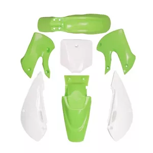 Green Plastic Fairing Fender kit For Kawasaki KLX110 KX65 Dirt Bike RM65 DRZ110 - Picture 1 of 10