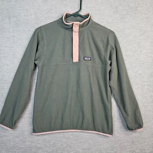 Patagonia Jacket Youth L 12 Fleece Snap Button Lightweight Pullover - Picture 1 of 9
