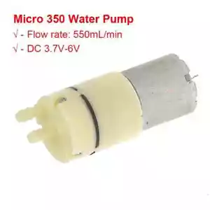 Mini 350 Motor Suction Pump DC3.7V-6V Diaphragm Self-priming Water Pump 55ml/min - Picture 1 of 6