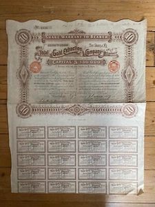 THE TOTAL GOLD EXTRACTION CY (SOUTH AFRICA) 1897 (H5) - Foto 1 di 1