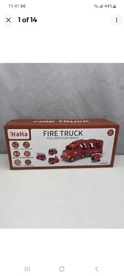!HaHa Toddler Fire Truck. 5 in 1 Carrier & Transport Truck - GREAT GIFT IDEA !!! - Image 1 of 4