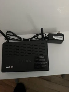 D-Link Verizon Internet Router DSL-2750B ADSL2+ w/ Power Supply 4-Port Wireless - Picture 1 of 7