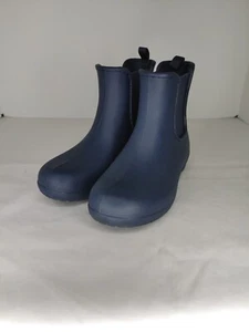 Crocs Freesail Chelsea Damen Größe 6 blau wasserdicht Stiefeletten Regen 204630 - Bild 1 von 11