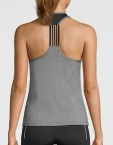 Strong By Zumba Women's Size S T-Strap Tank Top Gray, Black Side Mesh - Picture 1 of 12