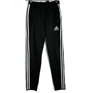 Adidas Three Stripe Training Warm Up Pants Soccer Black White Youth Sz L 14/16 - Picture 1 of 6