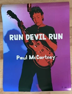 Paul McCartney Run Devil Run Promotional Poster 24 X 18 (1999) MINT Beatles - Picture 1 of 1