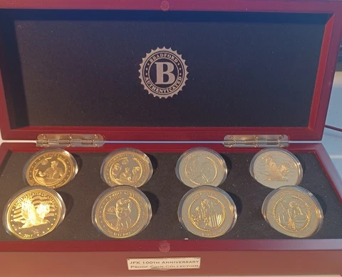 JFK 100th Anniversary Proof Coin Collection Bradford Exchange Cover