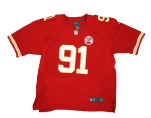 Kansas City Chiefs Tamba Hali #91 Nike On-Field Player Home Jersey Mens 52 2XL - Picture 1 of 10