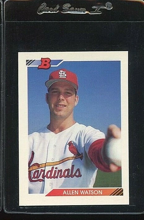 1992 BOWMAN #634 ALLEN WATSON ROOKIE RC ST LOUIS CARDINALS  - Image 1 of 1