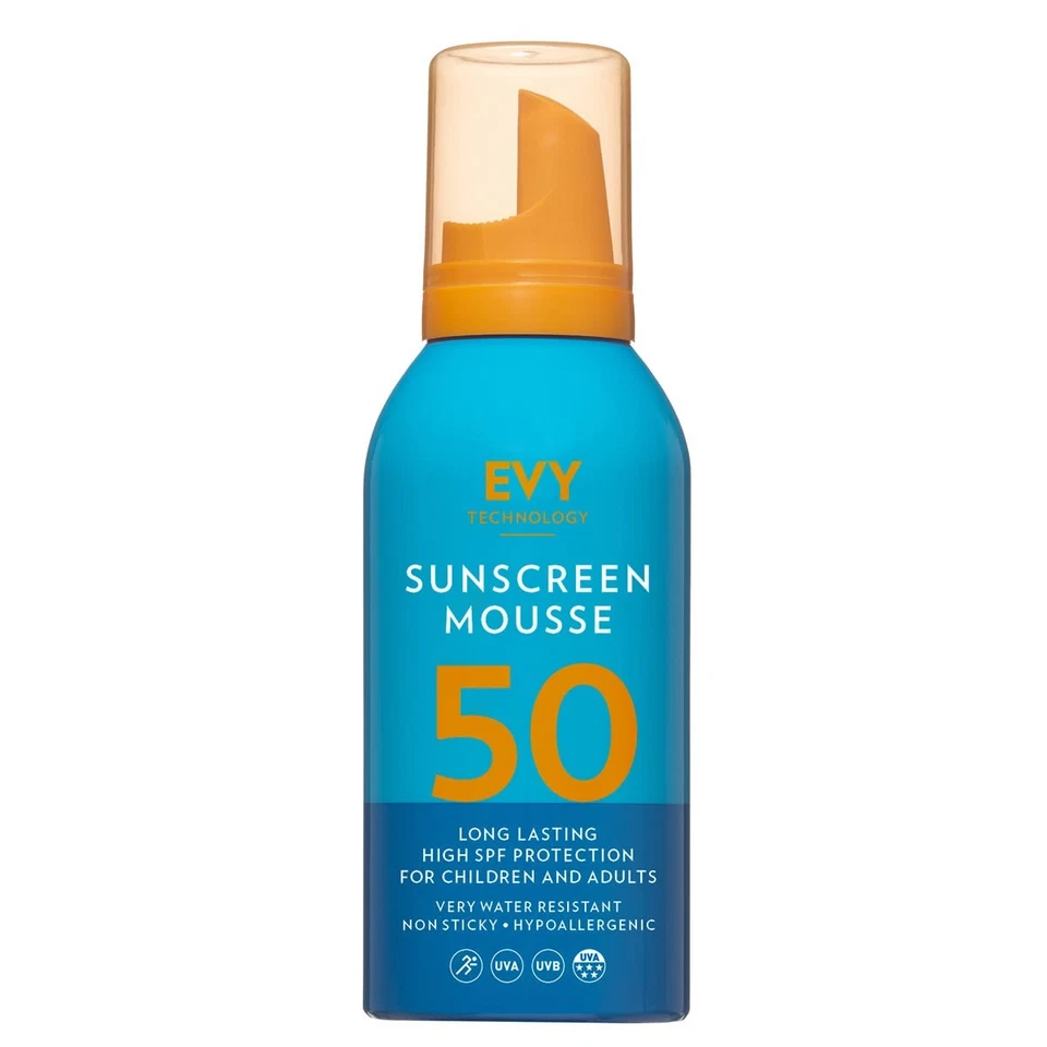 EVY SUN MOUSSE Evy Technology Sunscreen Mousse SPF50 (100ml) | FREE Express P&P