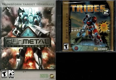 Gun Metal Gunmetal War Transformed and Tribes 2 PC Both New XP Two Mech Warrior - Image 1 of 2