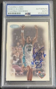 Rebecca Lobo Signed 2000 Dominion Base Card New York Liberty PSA/DNA Slabbed - Picture 1 of 2