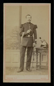 CDV Darnay à Melun - MILITAIRE Cuirassier - Vintage albumen print c.1868/70 - Picture 1 of 2