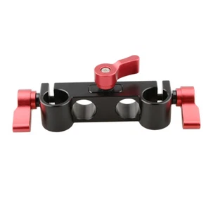 CAMVATE 4-Löcher 90° 15 mm Stangenklemme für DSLR Schiene Stützsystem Kamera Grundplatte - Bild 1 von 6