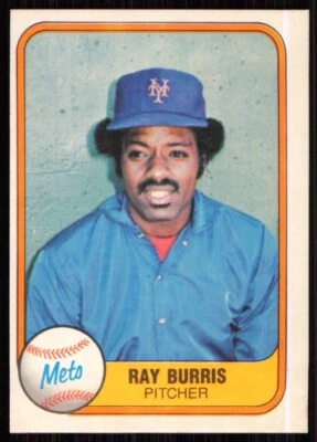 1981 Fleer Ray Burris New York Mets #328 - Image 1 of 2