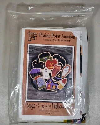 Kit de adornos de fieltro de lana de Halloween galleta de azúcar unión de punto de pradera PPJ404K Foto 1 de 4
