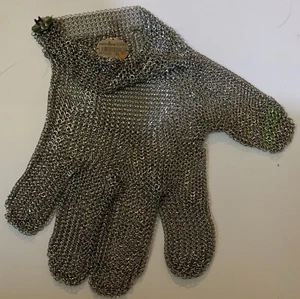 Guante de seguridad de malla de acero inoxidable resistente a cortes Niroflex 2000 talla XL muñeca - Imagen 1 de 6