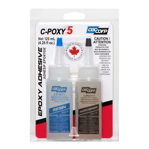 CECCORP C-POXY 5 Epoxy Glue, 4.25 oz Combined, 2-Part 5-Minute Epoxy Adhesive - Picture 1 of 6