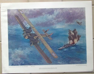 Cartel 1969 de la Fuerza Aérea de los Estados Unidos / General Mitchell's Bombers Sink the Ostfriedland  - Imagen 1 de 3
