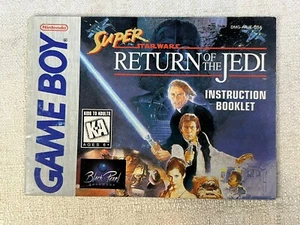 Super Star Wars Return of the Jedi GameBoy Nintendo Instruction Manual Only - Picture 1 of 3
