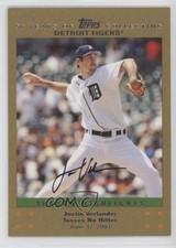 2007 Topps Update Season Highlights Gold /2007 Justin Verlander #UH212