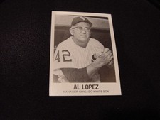COOL VINTAGE Al Lopez 1977 TCMA Renata Galasso Inc Card, Chicago White Sox, NMMT