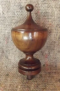 Türmchen, Poller, Restaurierungsmaterial, Holz, Nr.221, antik, Biedermeier, - Bild 1 von 23