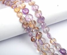 Rare Ametrine 13 Inch Strand 10-12 MM Faceted Coin Shape Jewelry Gemstone Beads