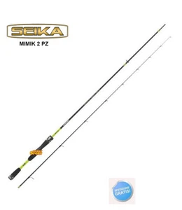 CANNA MIMIK SEIKA TUBERTINI 2,40 MT 2 SEZ. AZ 0-4 GR LIGHT SPINNING FIUME - Foto 1 di 1