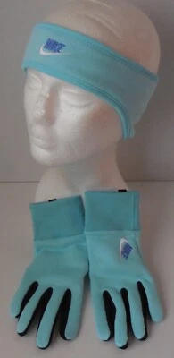 Conjunto de tiara e luvas de treinamento Nike Club fleece menina juventude médio - Imagem 1 de 4