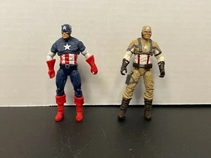 2 Captain America 3.75" The First Avenger Action Figures Marvel Universe - Picture 1 of 6