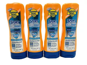4 banana boat spf 30 cool zone sunscreen lotion 6oz ea - Picture 1 of 1