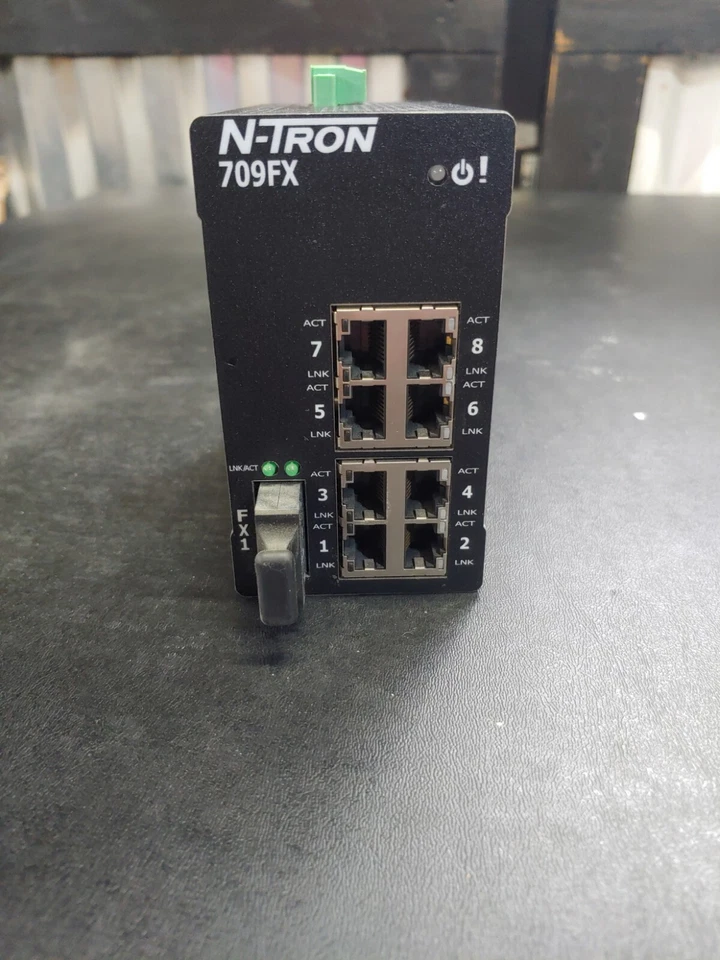 N-TRON 709-FX-CS 709FX 8Eth Ports,  1 Fiber Optic Port - Image 1 of 3