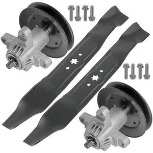 Spindle Assembly w/ Pulley & Blade for Cub Cadet LT1040 LT1042 112-0315 42" - Picture 1 of 7