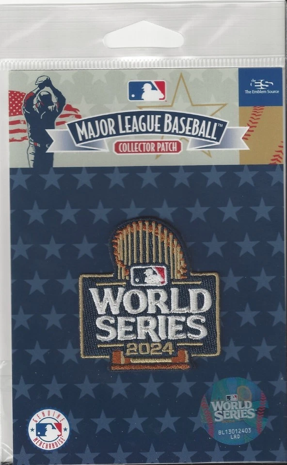 NEW Official 2024 World Series Patch Jersey New York Yankees LA Dodgers FREESHIP - Image 1 of 1