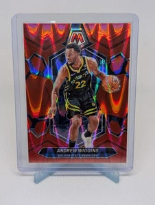 2023-24 Panini Mosaic Andrew Wiggins - Red Seismic #/299 - Warriors - Picture 1 of 2