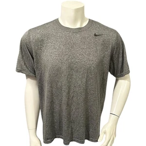 Nike Herren Sport T-Shirt Grau Kurzarm Dri-Fit L - Bild 1 von 7